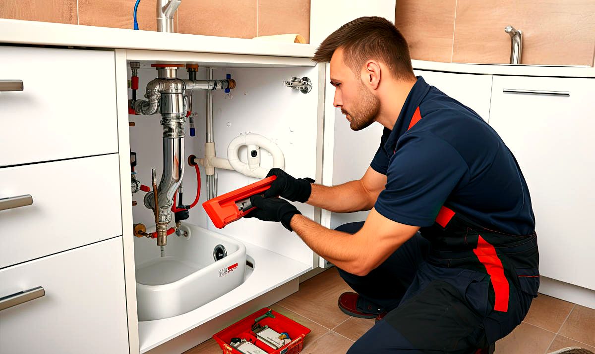Triggs Plumbing at work
